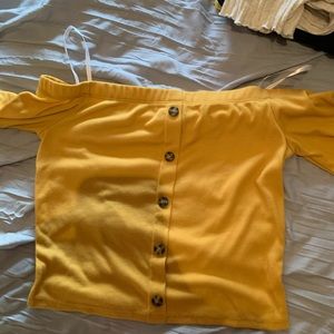 Off the shoulder crop top